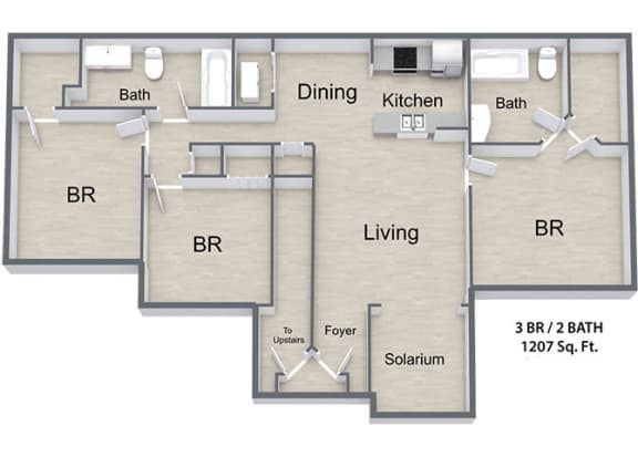 Sawyer Estates_3 Bedroom Floor Plan