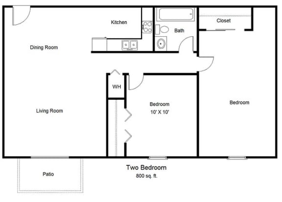 Southwinds_2 Bedroom Floor Plan