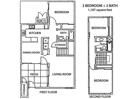 Westview Terrace_3 Bedroom Floor Plan