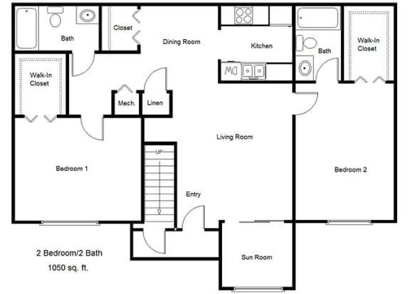 Whistlers Green_2 Bedroom Floor Plan