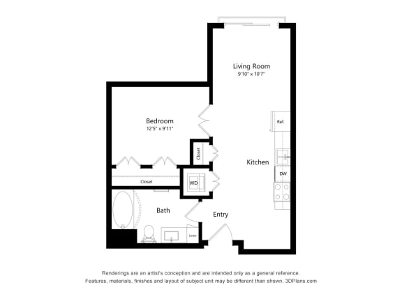 Oaks Landings_2D_Studio S2 Floor Plan