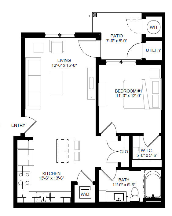 Timbers at Hickory Tree One Bedroom B Available Apartments