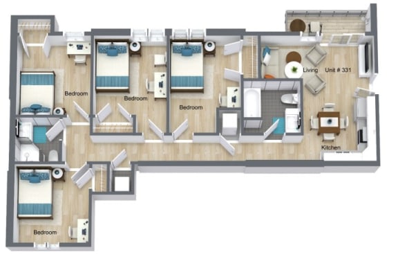  Floor Plan 4 Bedroom