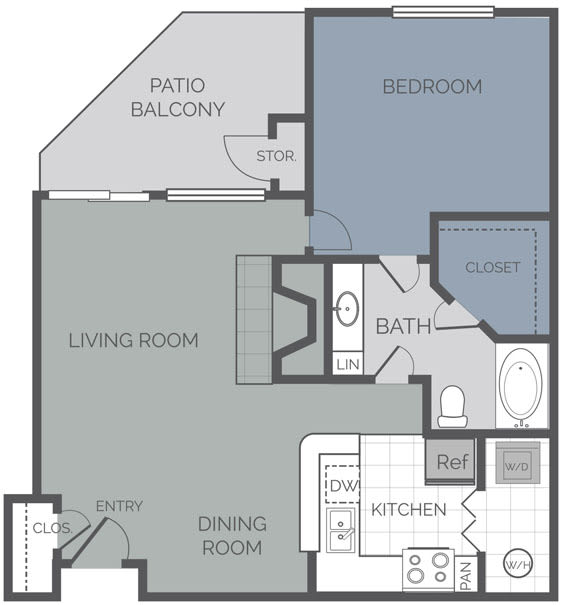 Floor plan for The Fenton at The Crest on Hampton Hollow, Silver Spring, Maryland