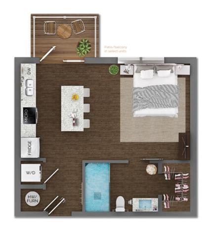 Delaneaux Apartments Floor Plan 1
