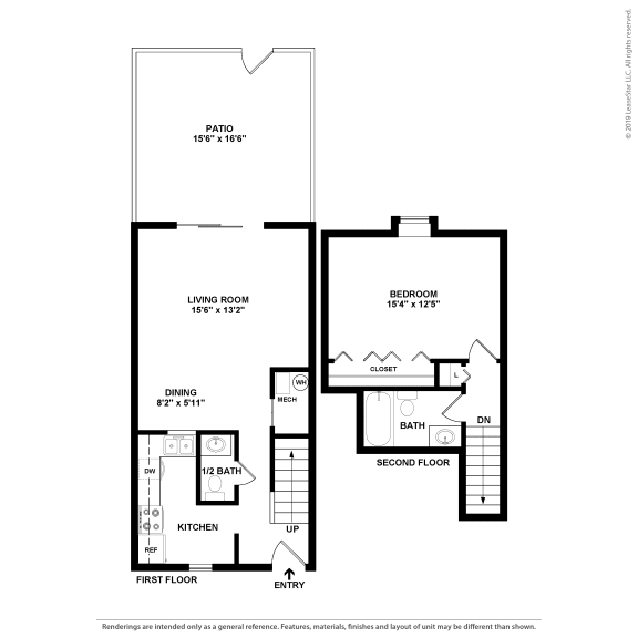 Floor Plans of Stratford Hills Apartment and Townhomes in Richmond, VA