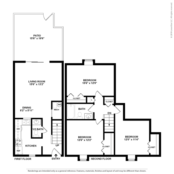 Floor Plans of Stratford Hills Apartment and Townhomes in Richmond, VA