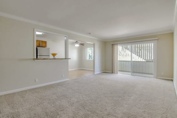 carpeted living room at Magnolia Place, Sunnyvale