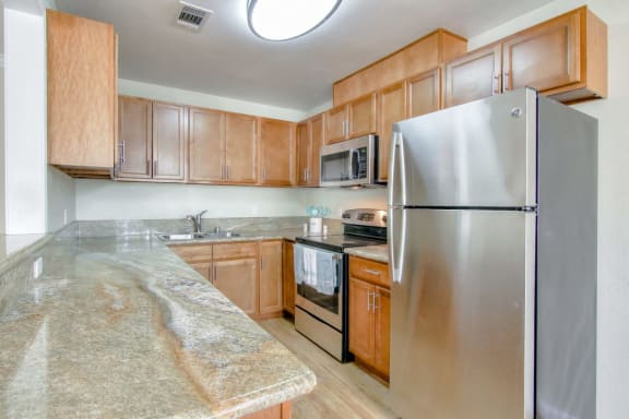 effcient appliances at Magnolia Place, Sunnyvale, California