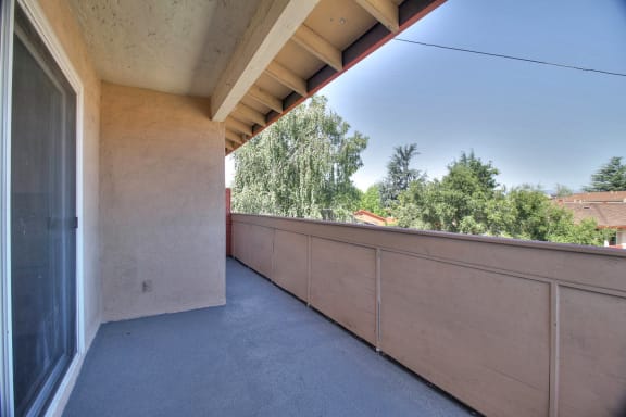 private balcony at Californian, Mountain View, California