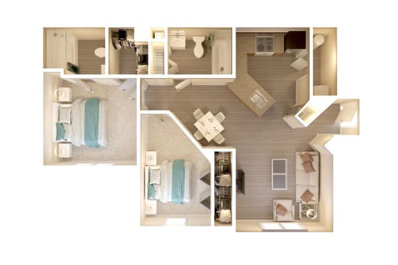 Floor Plan  Bahia Cove Apartments