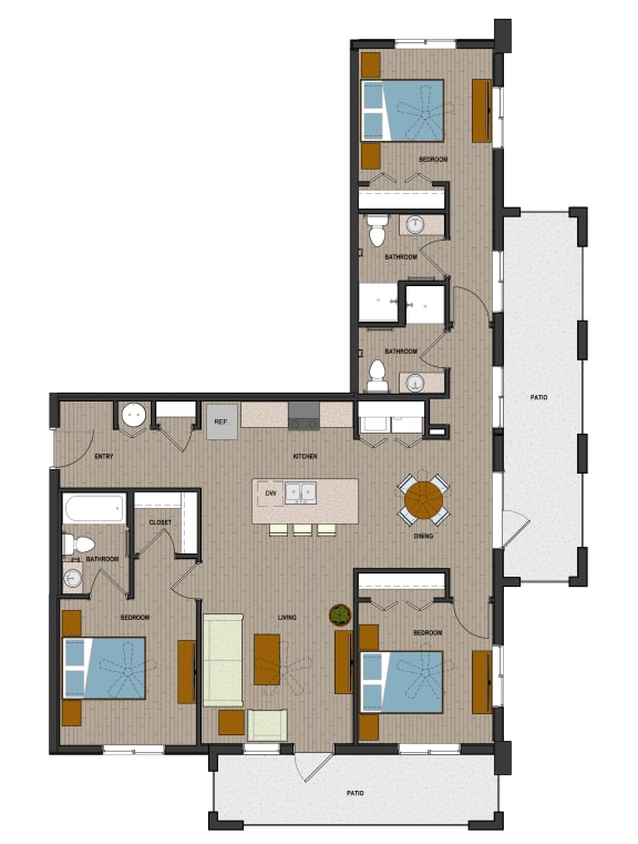 Floor Plans of The Quarry in Key West, FL