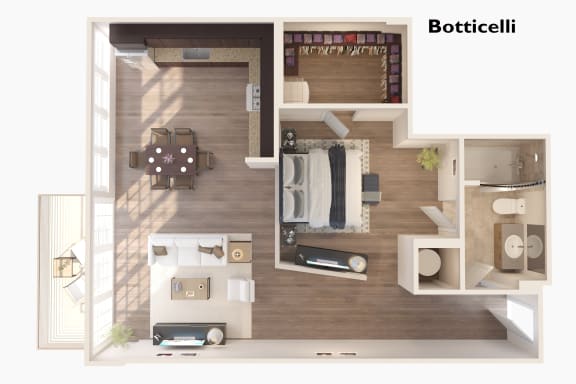 Botticelli - 1 Bedroom 1.5 Baths
