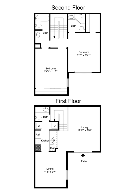 Floor Plan B12 at Davenport Apartments in Dallas, TX