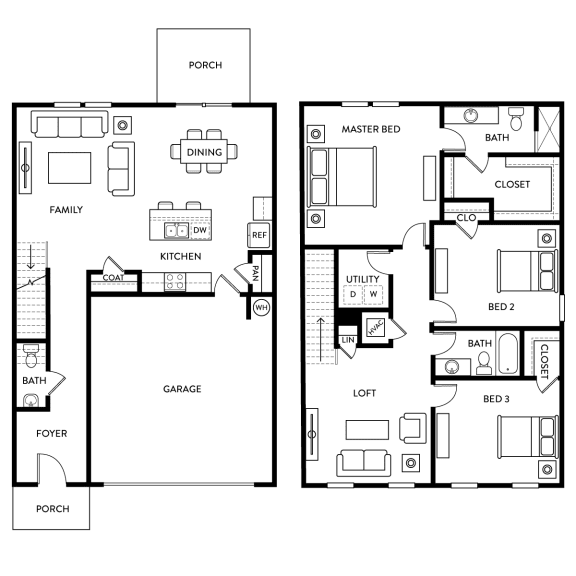 Voyage Floor Plan| The Enclave at Meridian | Homes in San Antonio, TX
