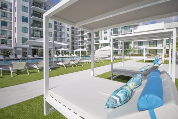 Sun Deck And Poolside Cabanas at Twenty2 West, Florida