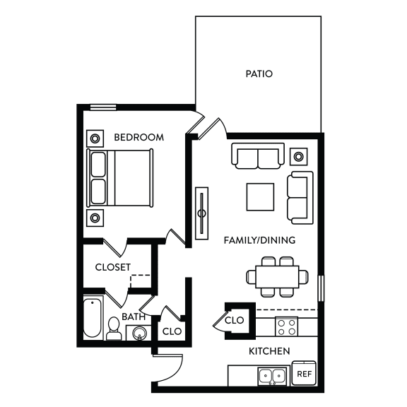 Floor Plan A1 at Woodlands of Plano Apartments in Plano, TX