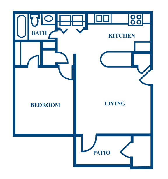 A1 2D Floorplan at Woodmere Trace in Duluth, GA
