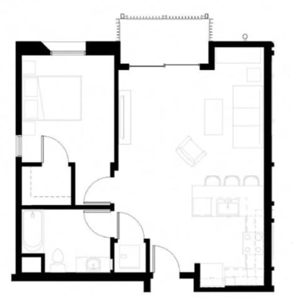 Floor Plan  1X1 B2