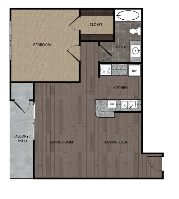 Floor Plans of Rolling Brook in Huntsville, TX