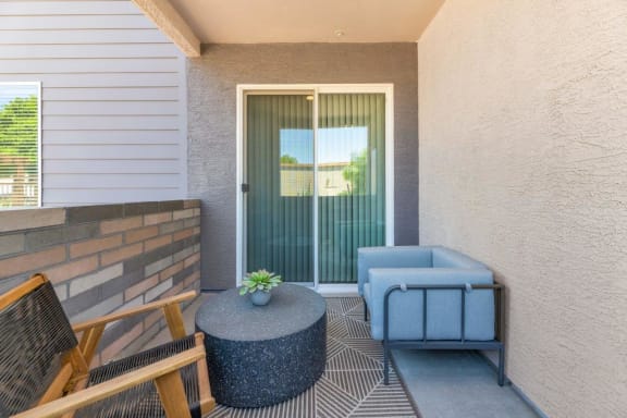 Private Patio And Balcony at The Landing at Fiesta Village, Mesa, Arizona