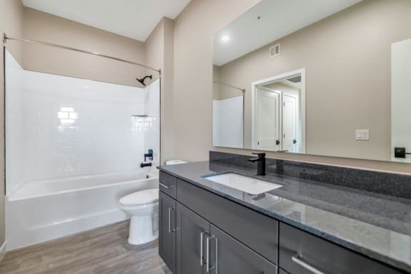 Bathroom with Modern Fixtures at The Premiere at Eastmark Apartments, Mesa, Arizona