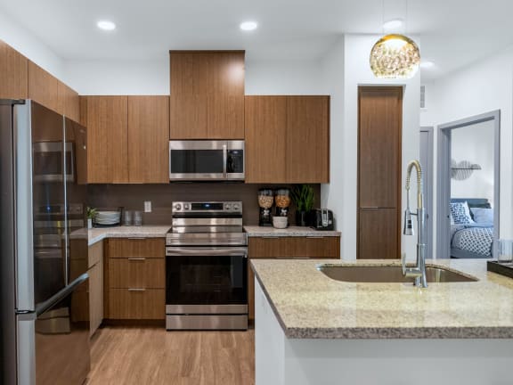 Upscale Stainless Steel Appliances at Kalon Luxury Apartments, Arizona