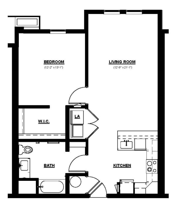 C1.4 Floor Plan at Solace at Ballpark Village, Arizona, 85338