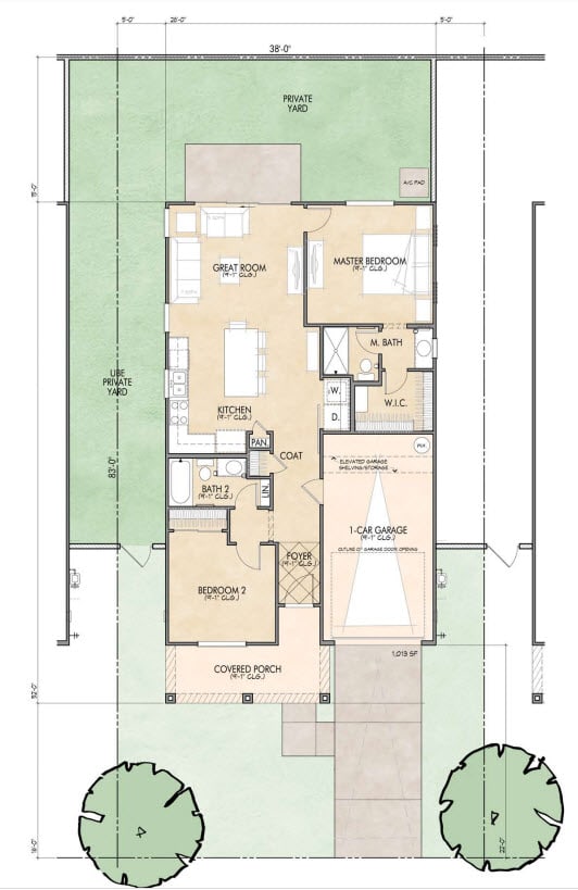 B1 Floor Plan at Mulberry Farms, Prescott Valley, AZ, 86327