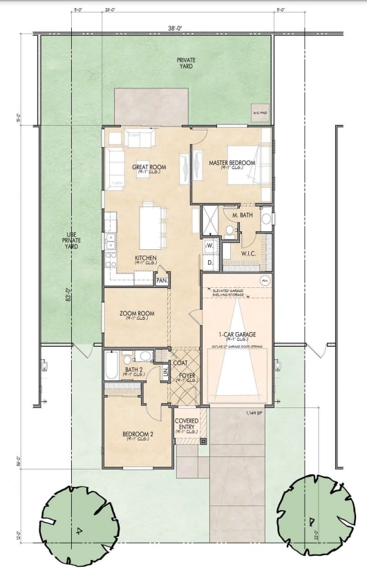 B2 Floor Plan at Mulberry Farms, Prescott Valley, 86327