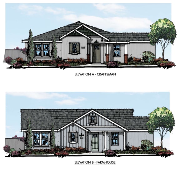 2 bed 2 bath Plan 2C Renderings at Mulberry Farms, Arizona, 86327