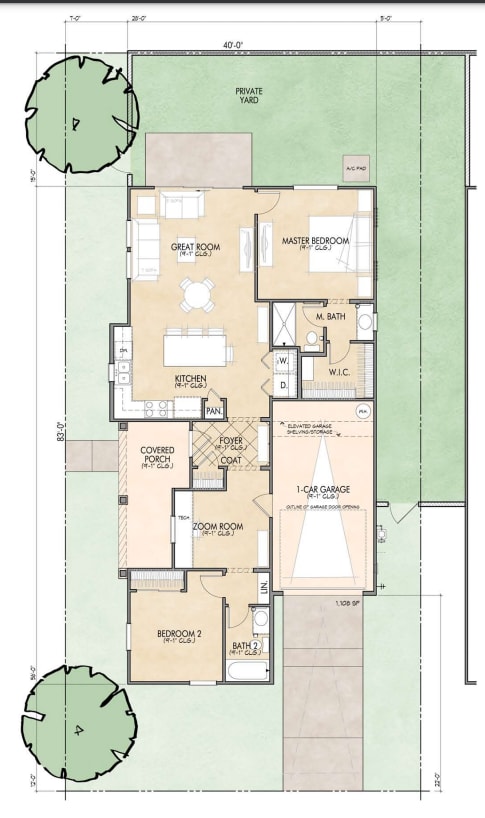 2 bed 2 bath B3 With Den Floor Plan at Mulberry Farms, Arizona