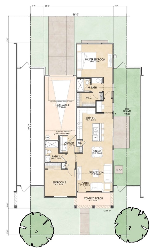 2 bed 2 bath C1 Floor Plan 2 bed 2 bath C1 Floor Plan at Mulberry Farms, Prescott Valley, AZ, 86327