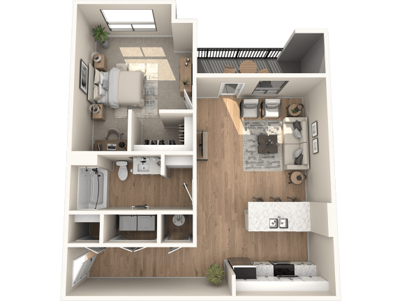 W1.0 Floor Plan W1.0 Floor Plan at Solace at Ballpark Village, Goodyear, AZ, 85338