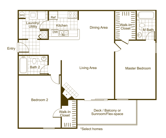 Magnolia 2Bed_2Bath Magnolia 2Bed_2Bath at The Timbers, Richmond, VA, 23235