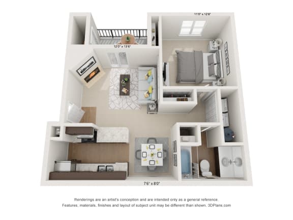 Dogwood 1Bed_1Bath at River Oak Apartments, PRG Real Estate, Louisville, KY, 40206