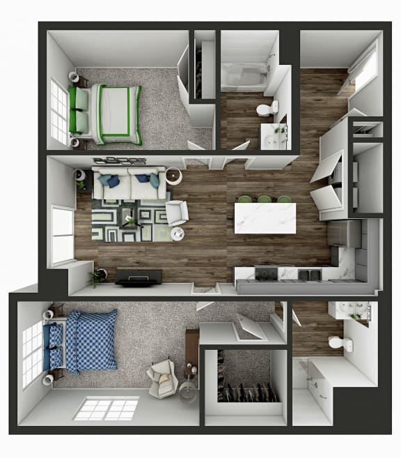 1 & 2 Bedroom Apartments in South Elgin, IL Panton Mill Station
