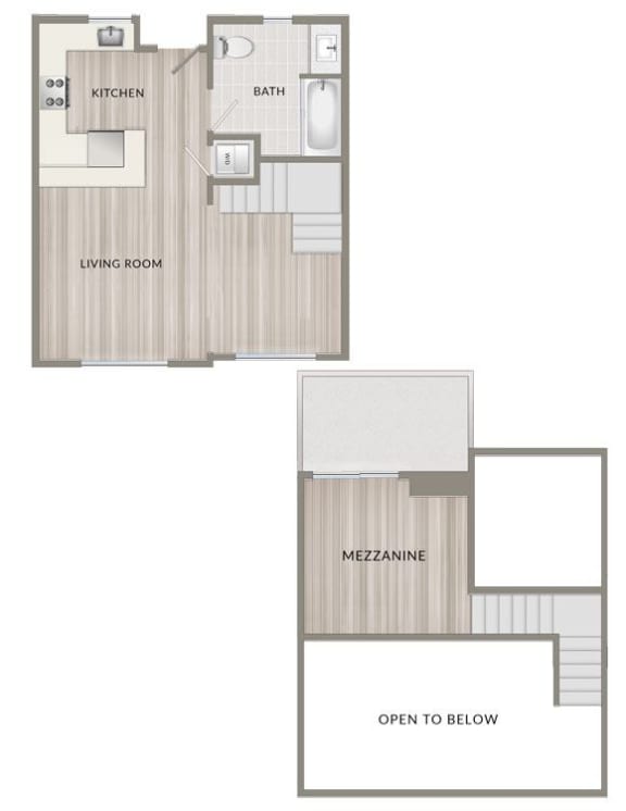 Unfurnished One Bedroom Loft A1 Unfurnished One Bedroom Loft A1