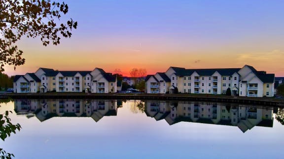 Fall In Love with Aspen Lakes Aerial Sunset