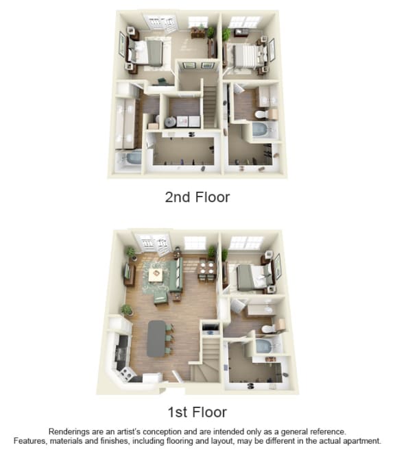 Floor Plan  C5 3 Bedroom 3 Bath