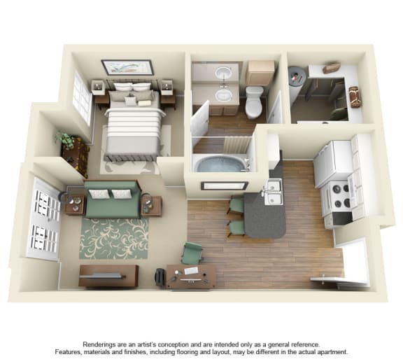 The Villas At Katy Trail Apartments in Dallas, TX offers studios, 1,2 and 3 bedroom apartment homes!