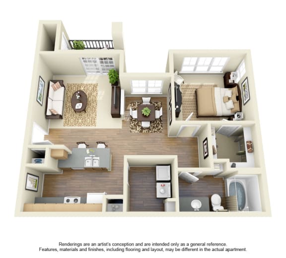 Gates de Provence offers 1, 2 and 3 bedroom apartment homes in Dallas, TX!