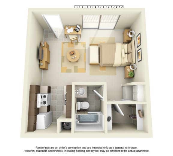 Floor Plan  Woodlake Apartments In Escondido, CA offers 1 &amp; 2 bedroom apartments