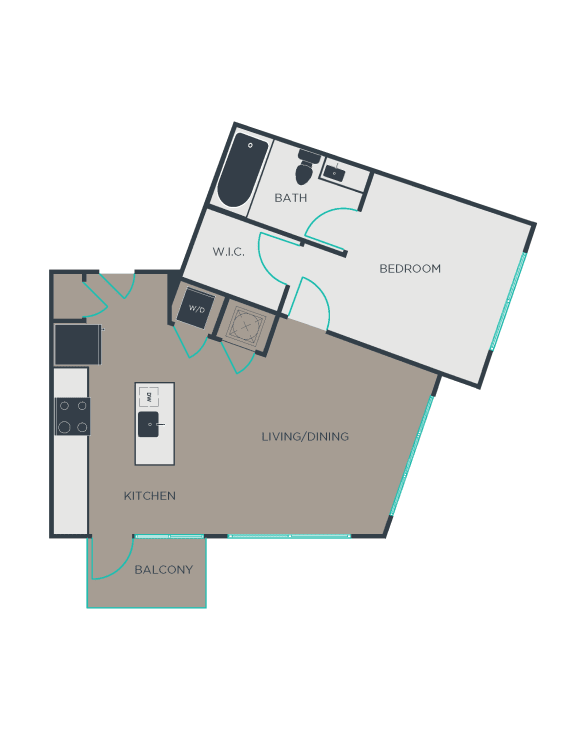 A3 Floor Plan at Link Apartments&#xAE; Brookstown, North Carolina