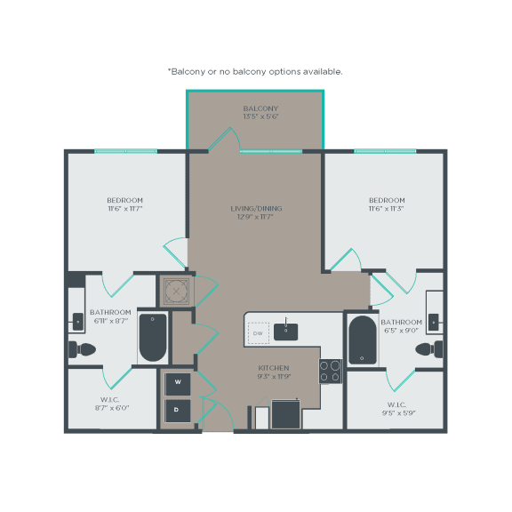B1 Floor Plan B1 Floor Plan at Link Apartments® Linden, North Carolina, 27517