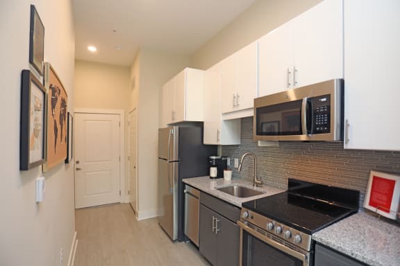 Stainless Steel Appliances at Link Apartments&#xAE; Innovation Quarter, 27101