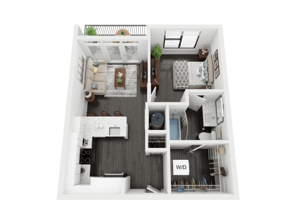 A2 Floor Plan A2 Floor Plan at Link Apartments® Mint Street, Charlotte