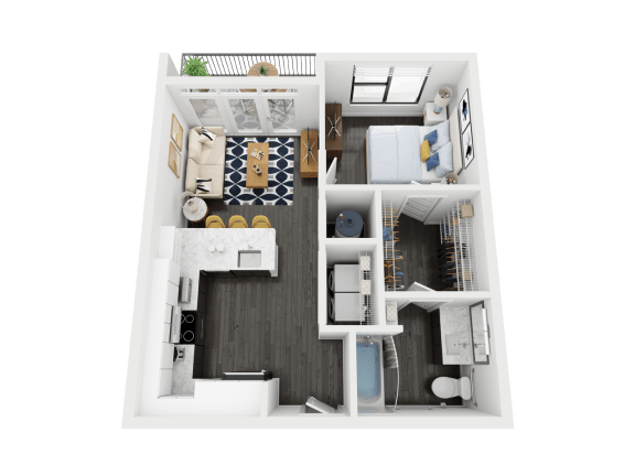 A2A Floor Plan A2A Floor Plan at Link Apartments® Mint Street, North Carolina, 28203