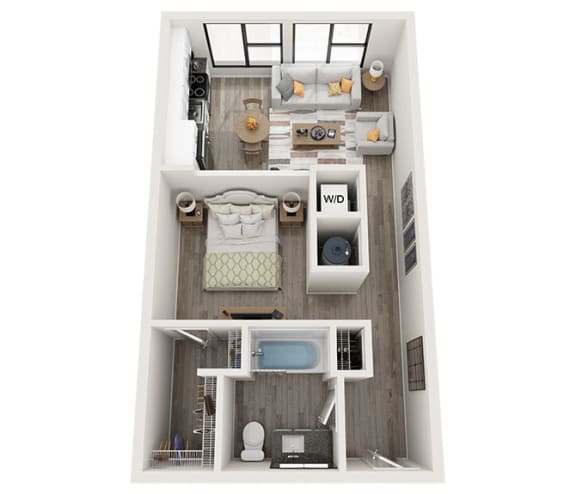 S1 Floor Plan at Link Apartments&#xAE; Montford, Charlotte, NC, 28209