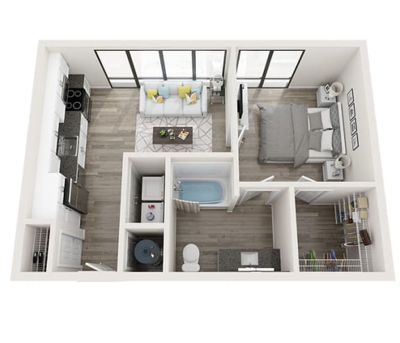 Floor Plan  S2_A Floor Plan at Link Apartments&#xAE; Montford, Charlotte, 28209